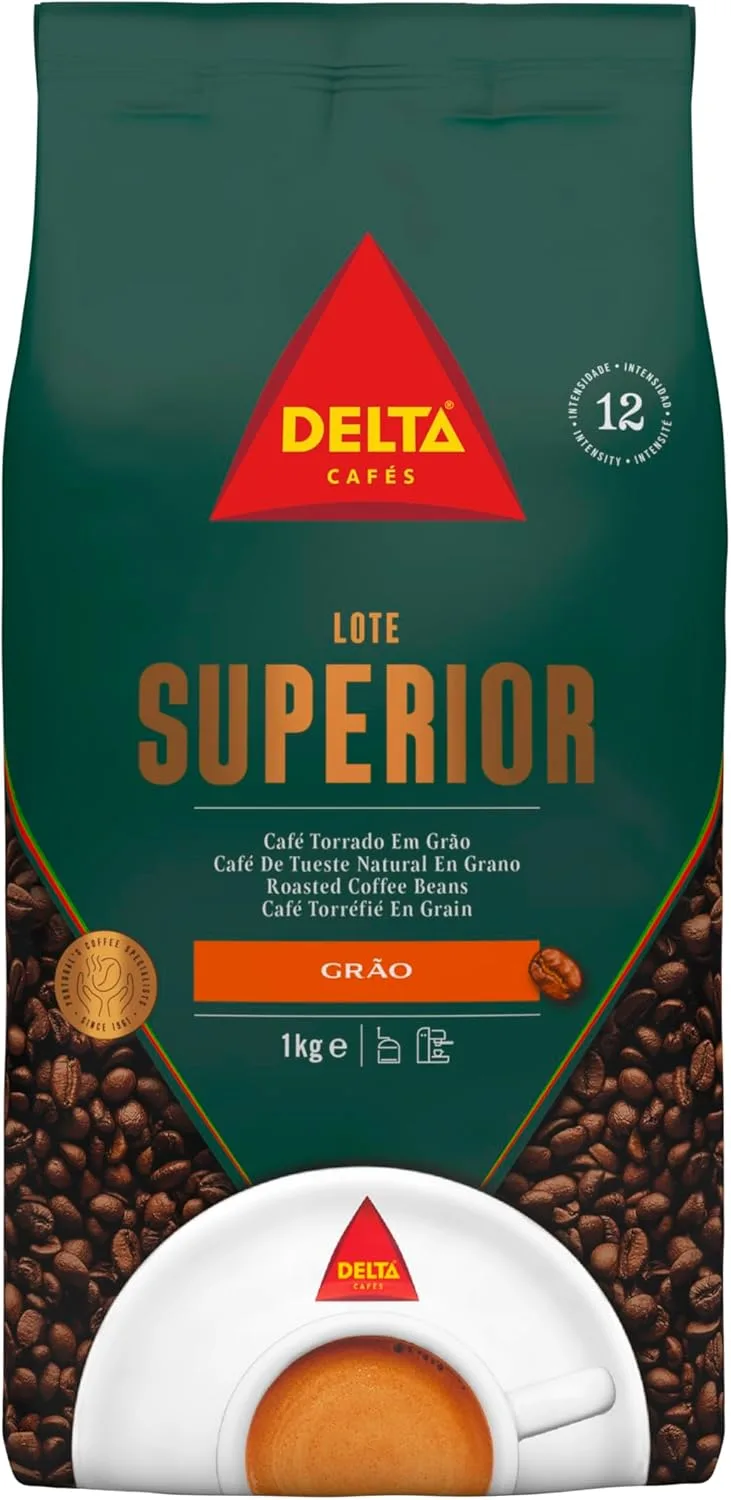 Delta Cafés ▫️ Superior Batch - Café em Grão - Sabor Encorpado e Duradouro - Acidez Subtil e Aroma Energético - 1 Kg