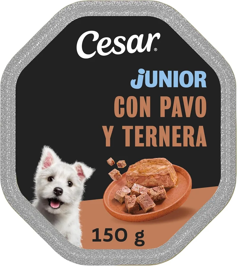 Cesar ▫️ César Tarrina Júnior 14 x 150 g, com pedaços, tipo patê de vitela e peru