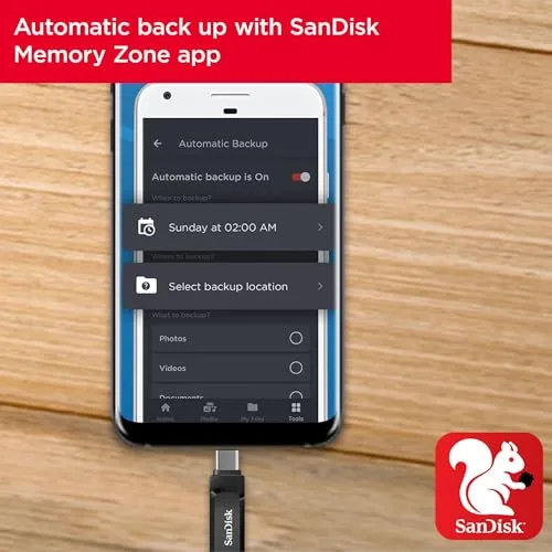 SanDisk ▫️ Ultra Dual Drive Go 256 GB, USB-C e USB-A, até 400 MB/s 6
