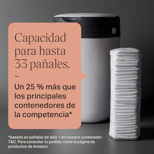 Tommee Tippee ▫️ Caixote para fraldas «Advanced Twist and Click», novo sistema ecológico, inclui 12 recargas com película GREENFILM, branco 6