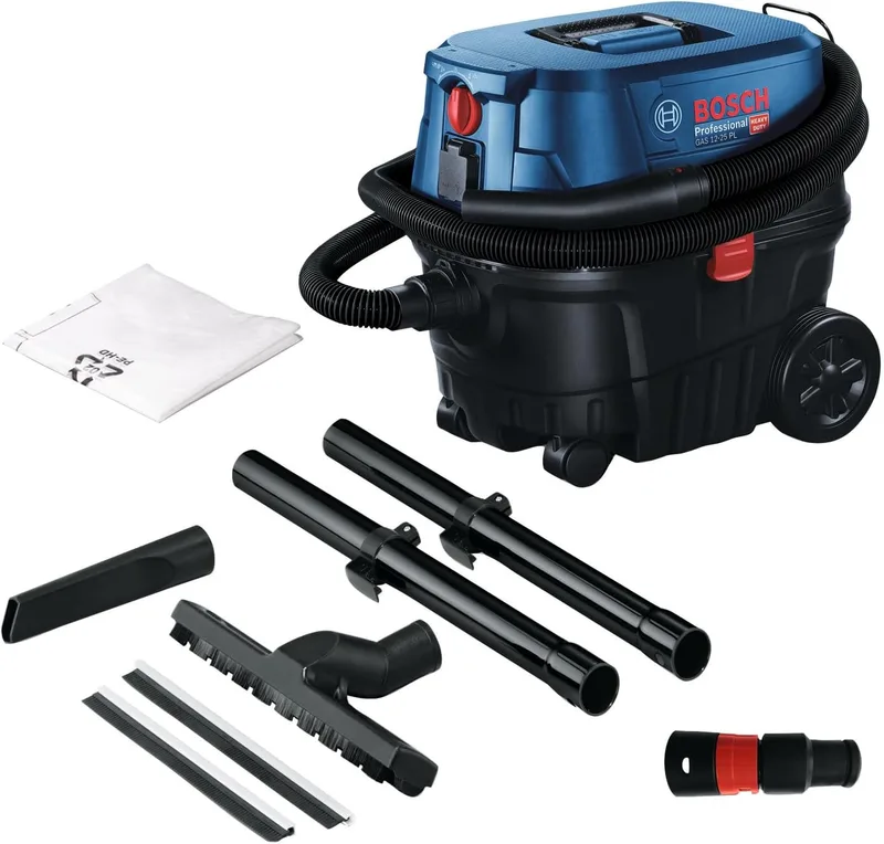 Bosch Professional ▫️ Aspirador Bosch PRO para líquidos e sólidos GAS 12-25 PL