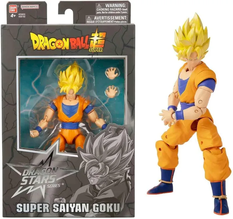 BANDAI ▫️ Dragon Ball Super - Figura de Ação de Luxo (Goku Super Saiyan), 17 centímetros