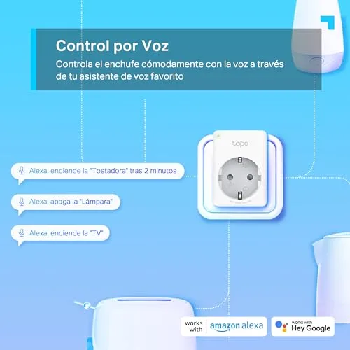 Tapo ▫️ P100 - Tomada inteligente com Wi-Fi, programação horária, controlo por aplicação/voz 4