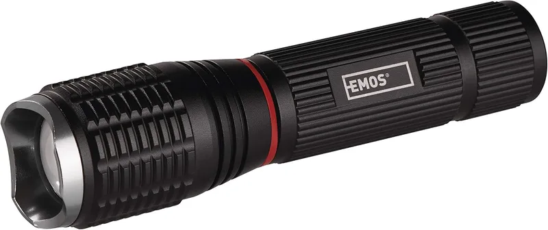 EMOS ▫️ P3111 - Lanterna LED (alumínio, 230 lúmenes, foco ajustável, luz lateral LED COB)