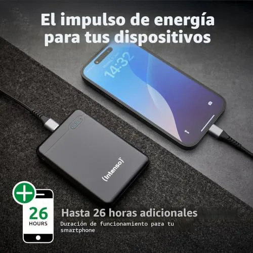 Intenso ▫️ Carregador portátil Power Bank XS5000, bateria externa (5000 mAh, para smartphones, tablets e muito mais), preto 2
