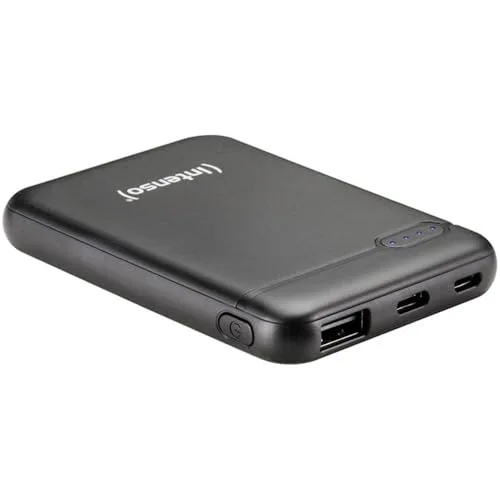 Intenso ▫️ Carregador portátil Power Bank XS5000, bateria externa (5000 mAh, para smartphones, tablets e muito mais), preto 4