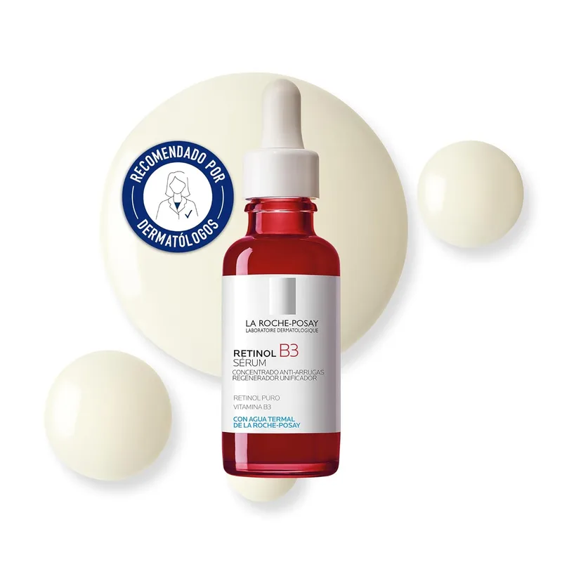 Sérum La Roche Posay, Reduz as rugas e rídulas, Unifica, Regenera e Firma, Enriquecido com Retinol Puro, Vitamina B3 e Glicerina, Retinol B3, 30 ml