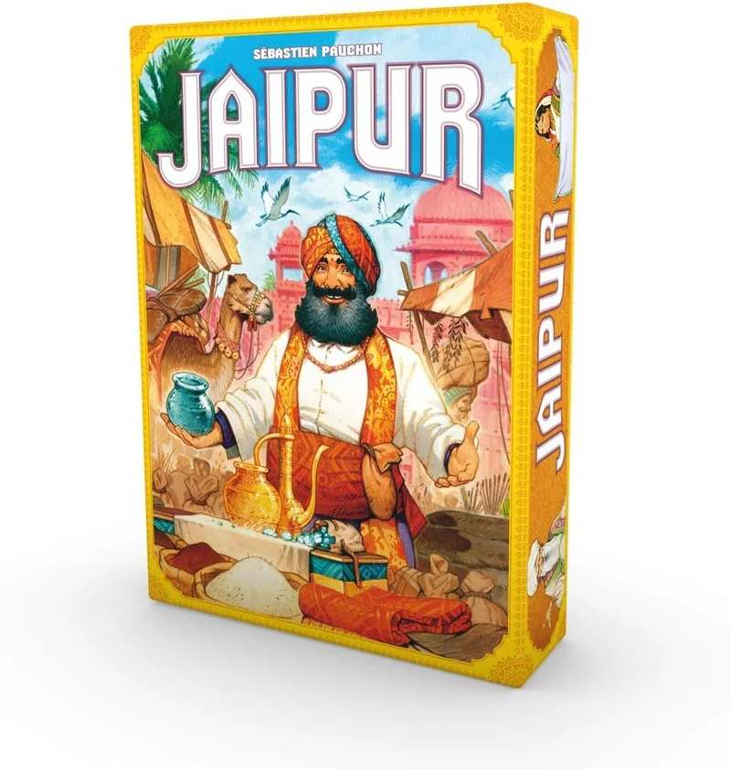 Asmodee ▫️ Jaipur, Jogo de Cartas de Estratégia e Comércio para Adultos e Jovens, a partir dos 10 anos, para 2 jogadores, 30 minutos por partida, em espanhol
