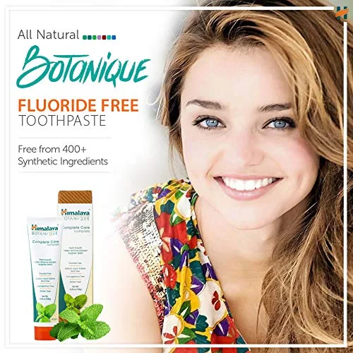 Himalaya ▫️ Pasta de dentes Botanique Simply Mint Complete Care | Sabor refrescante a menta | Dentes fortes | Gengivas saudáveis e anti-inflamatória | Hálito fresco - 150 g (Embalagem de 2) 5