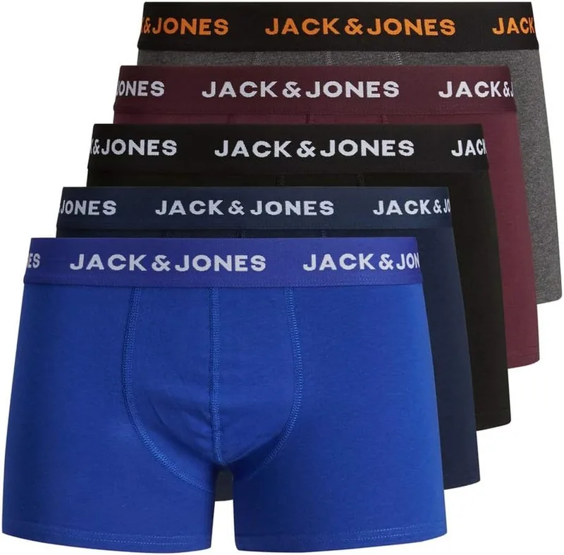 JACK & JONES ▫️ Jack&Jones Plus Jacoliver Trunks 5 Packs Noos PS Men's Bxers