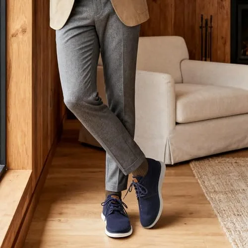 Bruno Marc ▫️ KnitFlex Breeze - Ténis Oxford em malha com atacadores, leves, casuais, para caminhadas 3