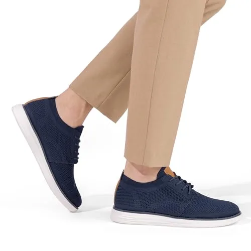 Bruno Marc ▫️ KnitFlex Breeze - Ténis Oxford em malha com atacadores, leves, casuais, para caminhadas 5