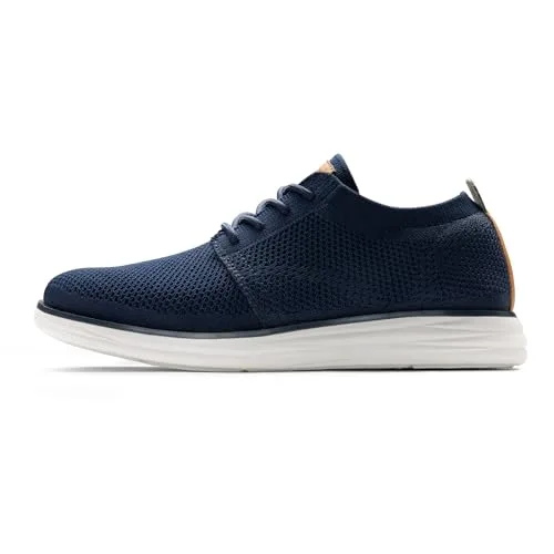 Bruno Marc ▫️ KnitFlex Breeze - Ténis Oxford em malha com atacadores, leves, casuais, para caminhadas 6