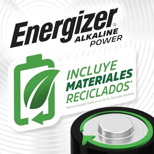 Energizer ▫️ Alkaline Power - Pilhas AA (Embalagem de 48) - Pilhas de 1,5 V 6