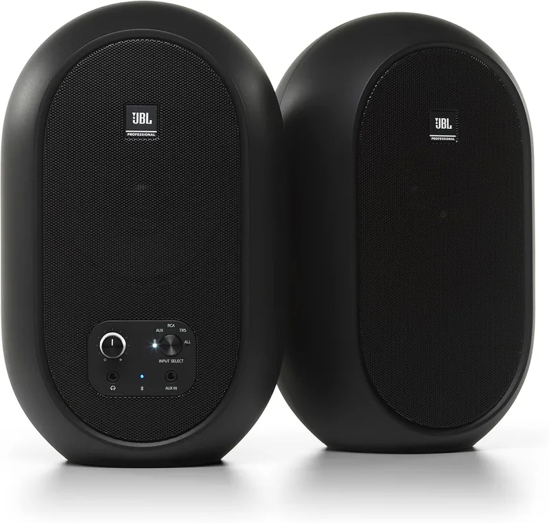 JBL ▫️ 104 Series 1 - Monitores de referência compactos de secretária - Bluetooth (vendido como um par)
