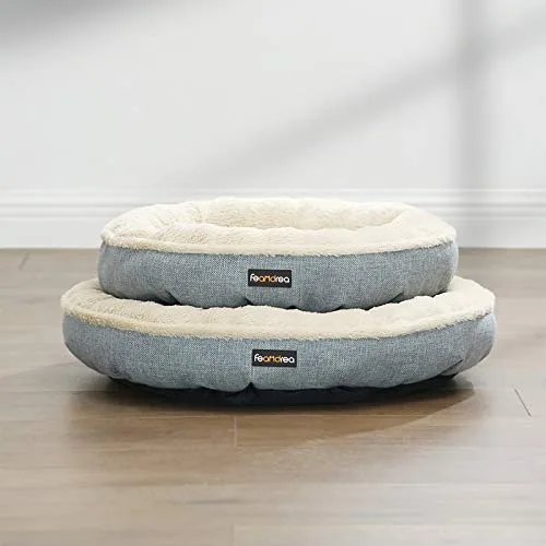 Feandrea ▫️ Sofá para cães, cama para animais de estimação, redonda, 55 cm 6