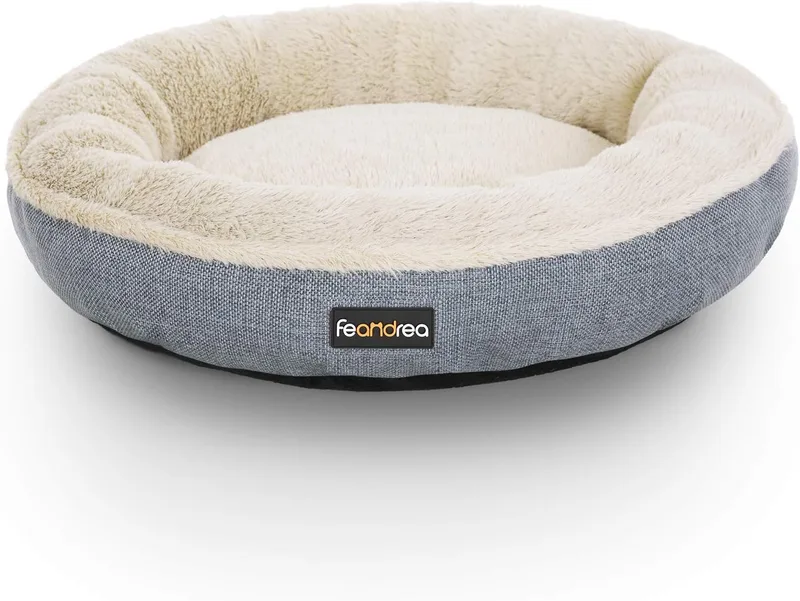 Feandrea ▫️ Sofá para cães, cama para animais de estimação, redonda, 55 cm