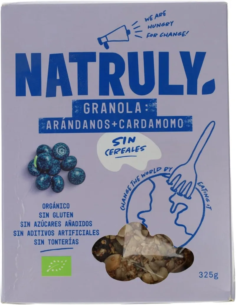 Natural Athlete ▫️ NOVA ENGEL Granola Biológica com Mirtilos e Cardamomo 325 g