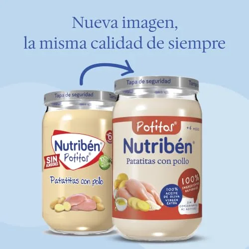 Nutribén ▫️ Potitos de Batata com Frango Sem Glúten +6 Meses, 6x235 g 2