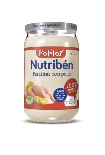 Nutribén ▫️ Potitos de Batata com Frango Sem Glúten +6 Meses, 6x235 g 3