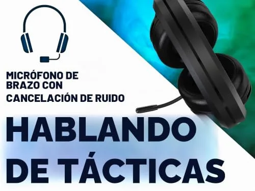 Acer ▫️ Predator Galea 350 PHW920 - Auscultadores para jogos (cabo com ficha de 3,5 mm, formato circum-aural, microfone incluído, 32 ohms, 116 dB, 20 Hz-20 kHz, cancelamento de ruído) Preto 3