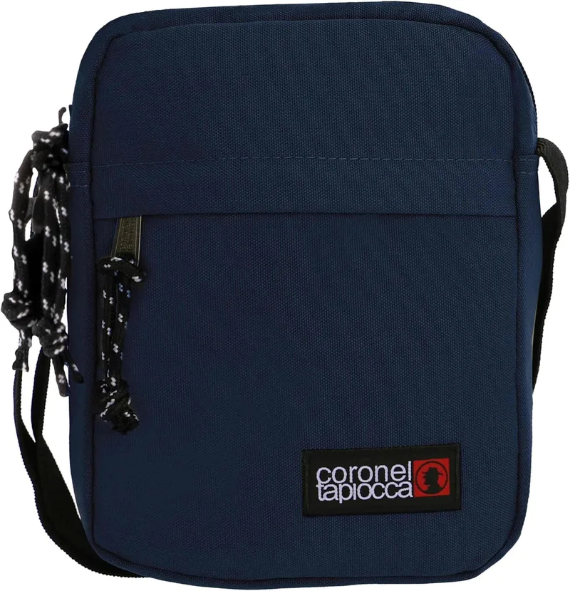 Coronel Tapiocca ▫️ Coronel Tapioca – Mala a tiracolo para homem, estilo casual | Mala a tiracolo compacta para homem com vários compartimentos | Ideal para o dia-a-dia, viagens ou trabalho