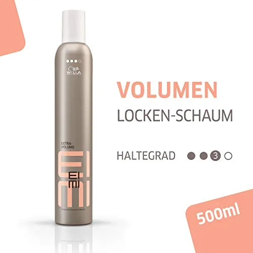 EIMI ▫️ Wella Professionals Extra-Volume Espuma modeladora Volume e fixação forte Proteção contra o calor 500 ml 2