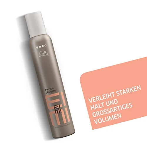 EIMI ▫️ Wella Professionals Extra-Volume Espuma modeladora Volume e fixação forte Proteção contra o calor 500 ml 4