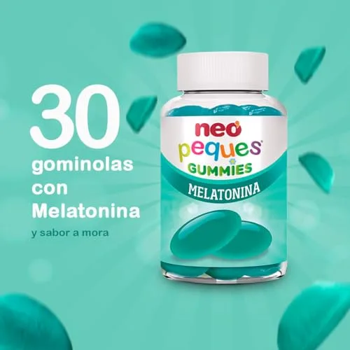 NEO PEQUES ▫️ Gomas de melatonina de 1 mg para crianças | Sabor a amora | 30 unidades | Ajudam a dormir bem | Gomas à base de vitamina B6 | Para crianças com mais de 3 anos 2