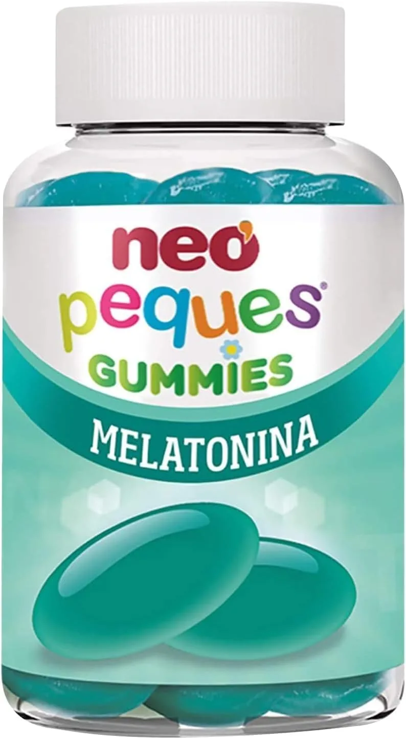 NEO PEQUES ▫️ Gomas de melatonina de 1 mg para crianças | Sabor a amora | 30 unidades | Ajudam a dormir bem | Gomas à base de vitamina B6 | Para crianças com mais de 3 anos