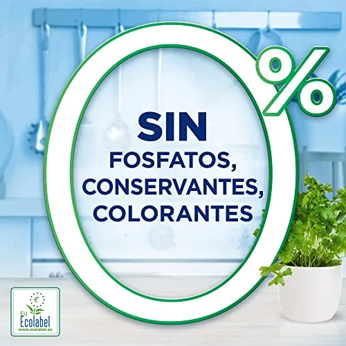 Reckitt ▫️ Finish Power Gel 0% – Gel de lavagem para máquina de lavar louça com certificação ecológica, 2 unidades – 120 doses 2