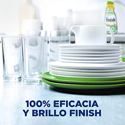 Reckitt ▫️ Finish Power Gel 0% – Gel de lavagem para máquina de lavar louça com certificação ecológica, 2 unidades – 120 doses 3