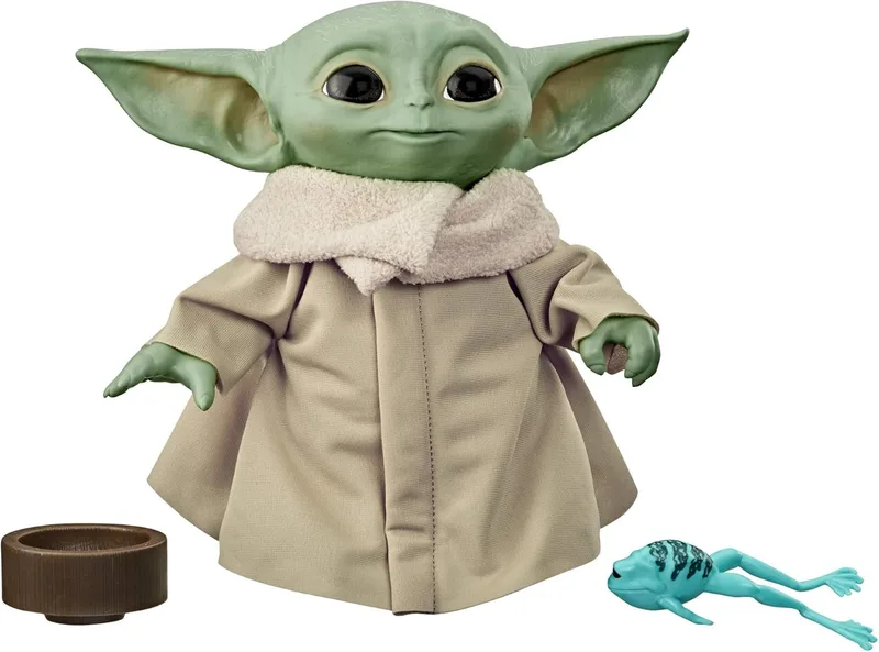 Hasbro ▫️ Star Wars O Mandaloriano Brinquedo de Peluche Falante para Crianças Sons e Acessórios da Personagem, O Mandaloriano Brinquedo para Crianças a partir dos 3 Anos