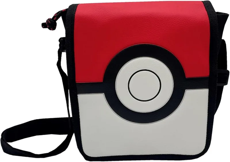 CYPBRANDS ▫️ Pokéball, Pokémon BD 281 PK Saco de ombro unissexo para crianças, branco/vermelho, tamanho único