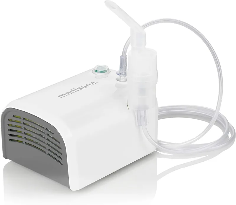 Medisana ▫️ IN 520 inalador, nebulizador com compressor, boquilha e máscara para adultos e crianças, para constipações ou asma com acessórios extensos