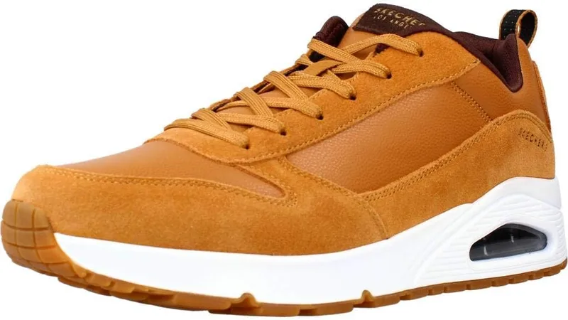 Skechers ▫️ Botas Stacre Mid para homem, em pele