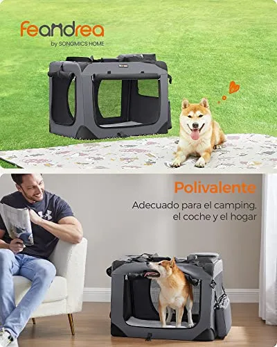 FEANDREA ▫️ Transportadora para Cães, Dobrável, Tecido Oxford, Tamanho L 2