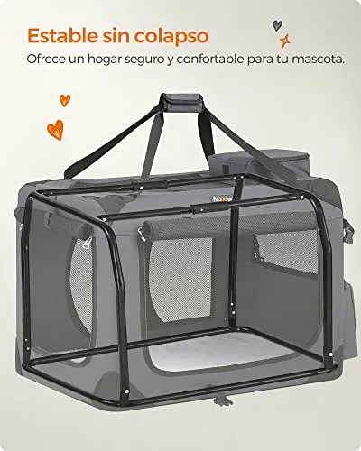 FEANDREA ▫️ Transportadora para Cães, Dobrável, Tecido Oxford, Tamanho L 7