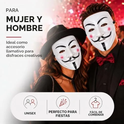 TK Gruppe Timo Klingler ▫️ Máscara como acessório de fantasia para homens e mulheres, crianças e adultos no Halloween e no carnaval 3