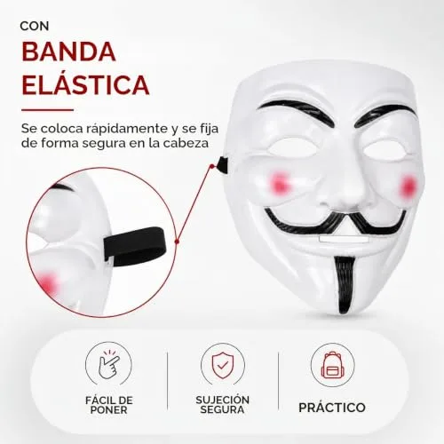 TK Gruppe Timo Klingler ▫️ Máscara como acessório de fantasia para homens e mulheres, crianças e adultos no Halloween e no carnaval 5