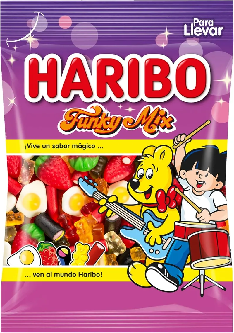 HARIBO ▫️ Funky Mix - Sortido de doces, Mistura de frutas - 100 g