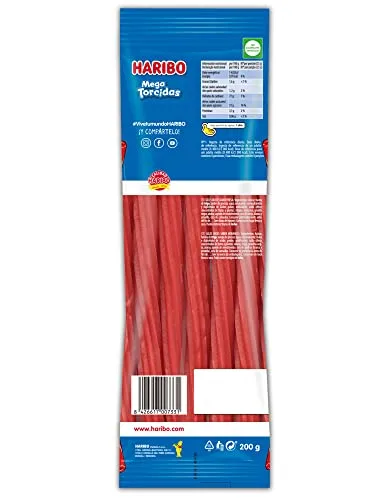 HARIBO ▫️ Mega Torcidas de Morango – Gomas, 200 g 2