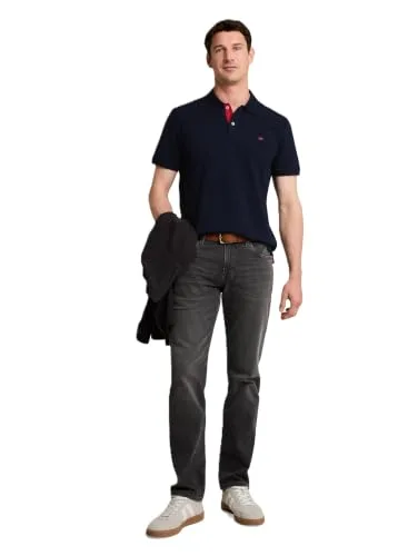 TOM TAILOR ▫️ Polo com logótipo em ganga para homem 2