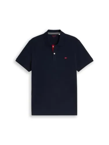 TOM TAILOR ▫️ Polo com logótipo em ganga para homem 5