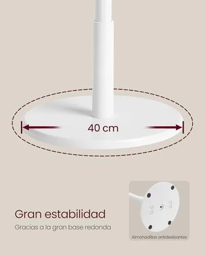 VASAGLE ▫️ Cabideiro, em MDF e madeira de borracha, em forma de árvore, com 8 ganchos 4