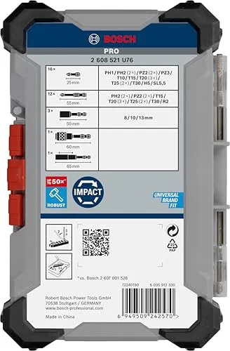 Bosch ▫️ 33x Conjunto de pontas de aparafusar PRO Impact, 33 unidades 5