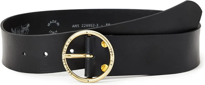 Levi's ▫️ Athena, Cinto para mulher, Preto (Regular Black), 105
