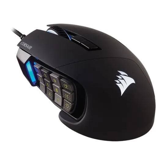 Corsair ▫️ Rato de jogos Scimitar Elite RGB Ótico para MOBA/MMO - Preto 4