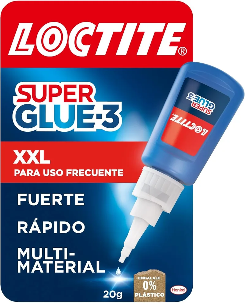 Loctite ▫️ Super Glue-3 XXL, Cola Instantânea Transparente, 20 g
