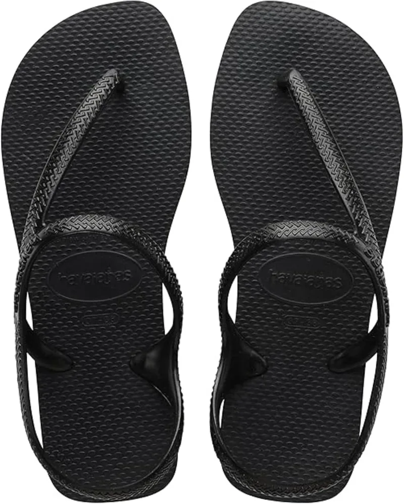 Havaianas ▫️ Flash Urban, Sandálias Confortáveis, Elegantes e Versáteis, Fecho no tornozelo, Tiras metálicas cruzadas, Mulher